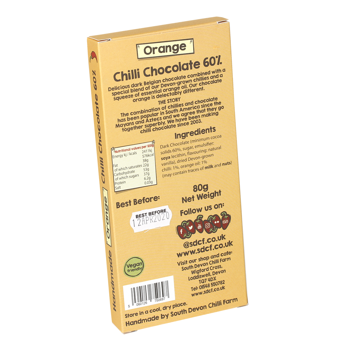 Orange Chilli Chocolate (80g)