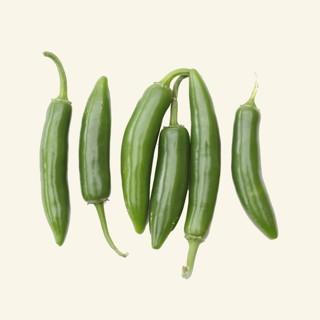 Fresh Serrano Chillies (6 fruits)