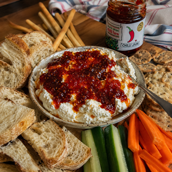 Cheese and Chilli Jam Party Dip
