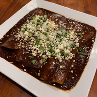 Enchiladas with Mole Sauce (chicken or bean)