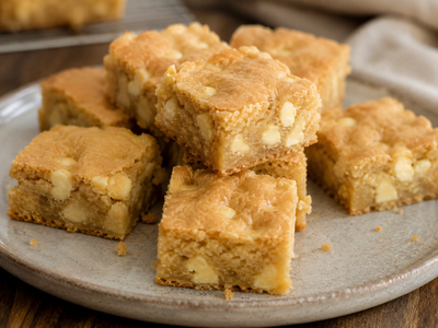 White Chilli Chocolate Blondies