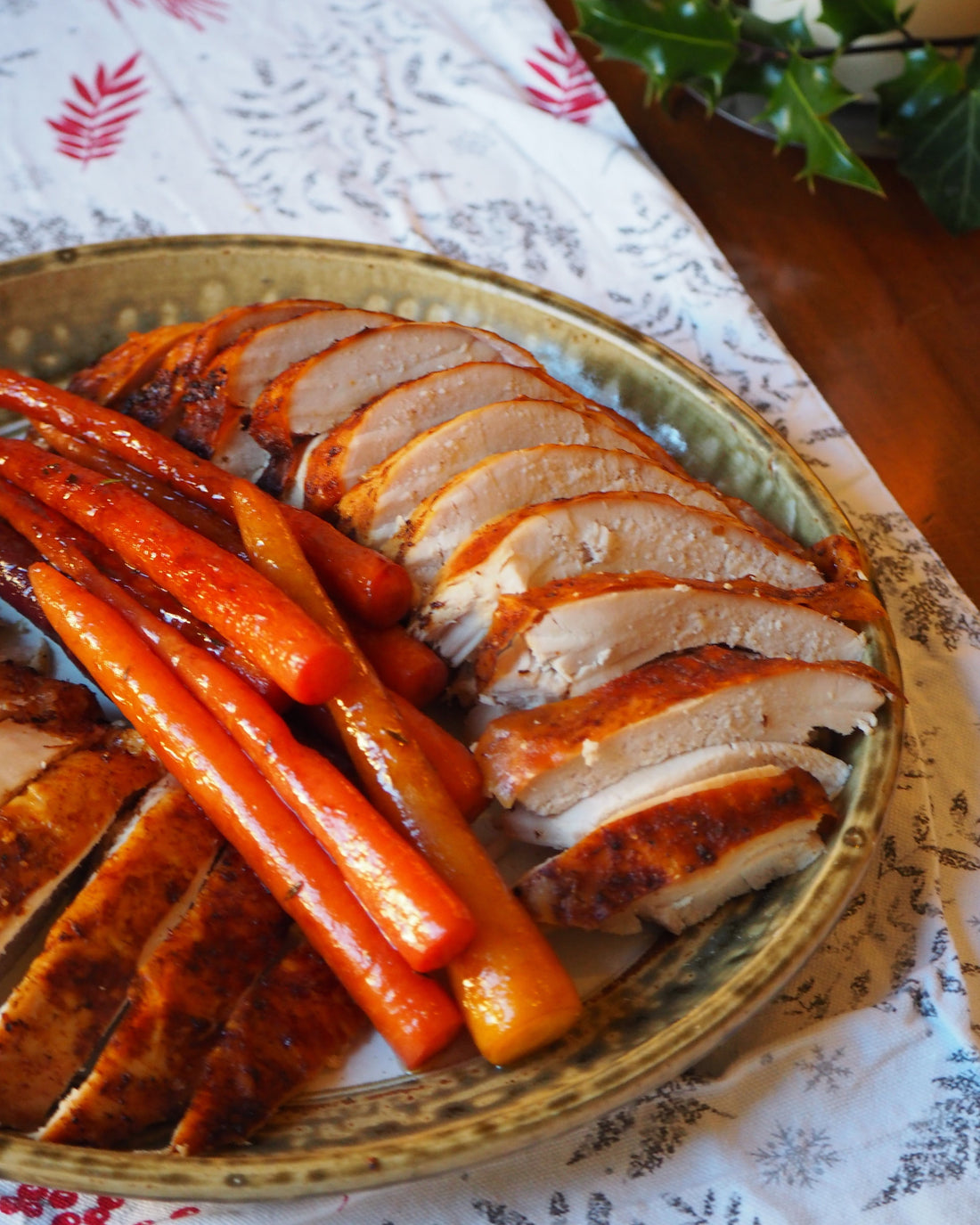 Spicy Glazed Turkey & Carrots