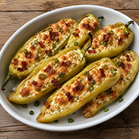 Stuffed Hungarian Hot Wax Peppers