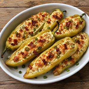 Stuffed Hungarian Hot Wax Peppers