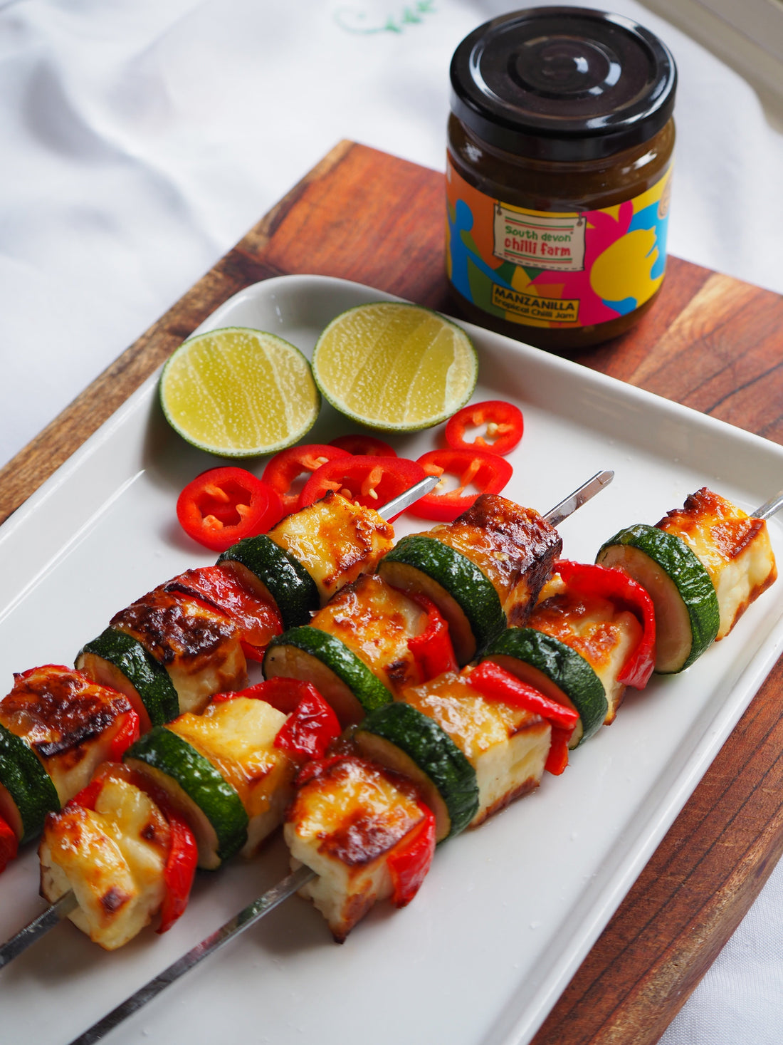 Tasty Tropical Halloumi Skewers