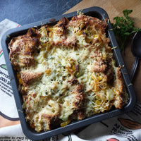 Becky's Savoury Bread & Butter Pudding with Manzanilla Jam