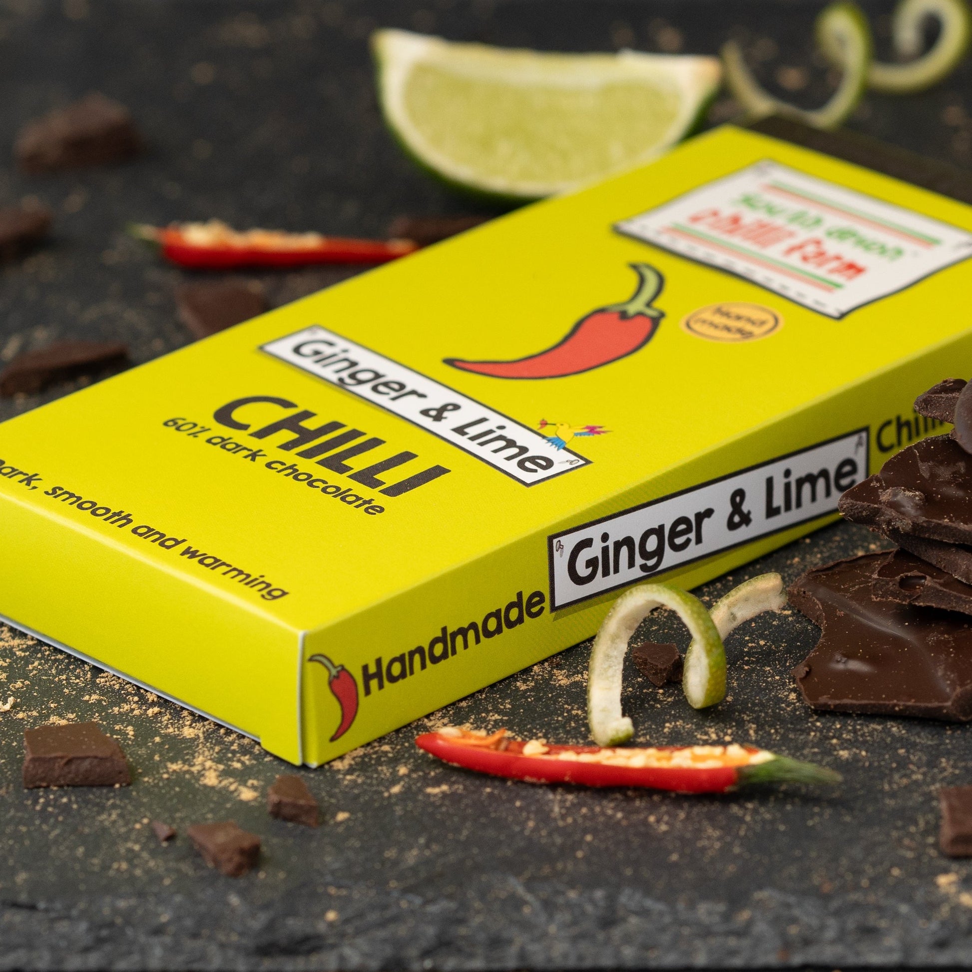 ginger and lime chilli chocolate