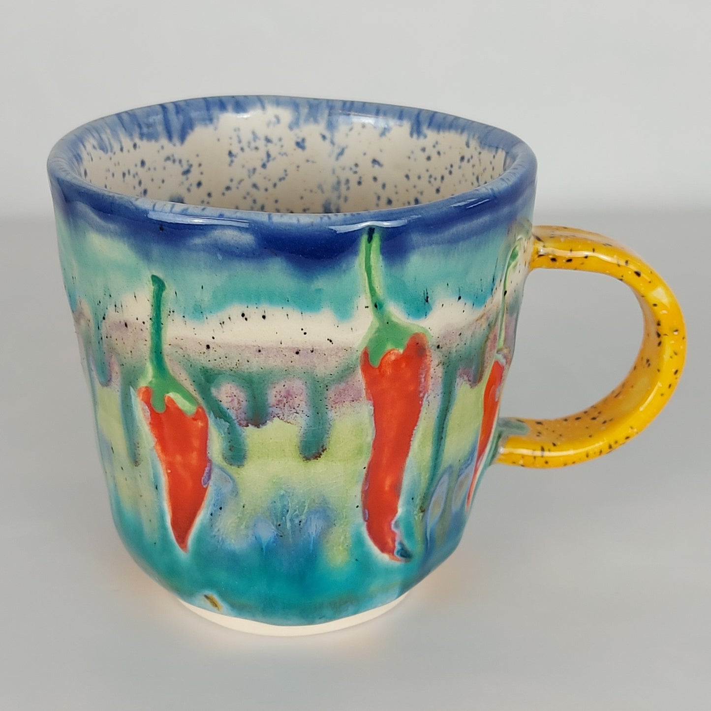 Handmade Chilli Ceramic Mug (Large)