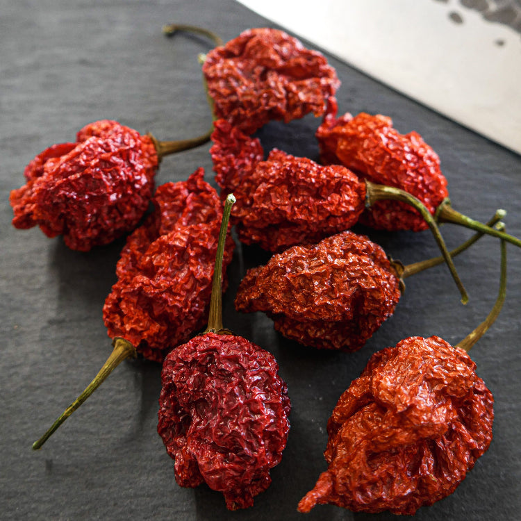 Dried Carolina Reaper Chillies (Home Grown)
