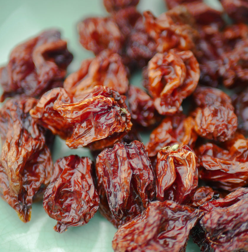 Dried Orange Habanero Chillies (Home Grown)