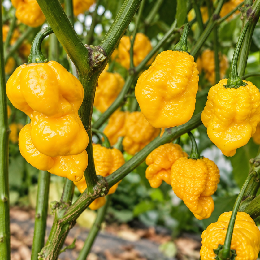 Fresh Scotch Yellow Brain Strain Chillies