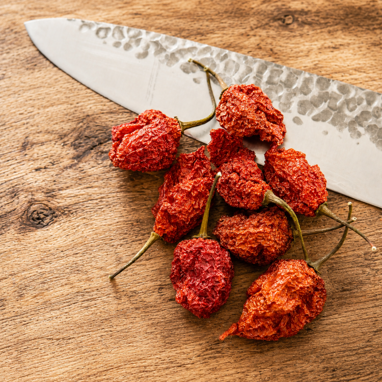 Dried Trinidad Scorpion Chillies (Home Grown)
