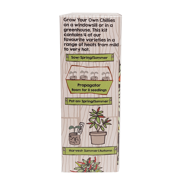 Chilli Growing Kit - 4 Variety Chilli Selection