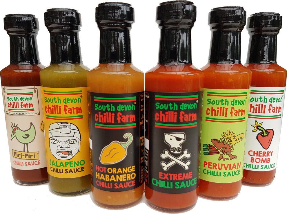 Chilli Sauce Gift Set 6 bottle South Devon Chilli Farm