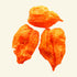 Dried Orange Habanero Chillies (Home Grown)