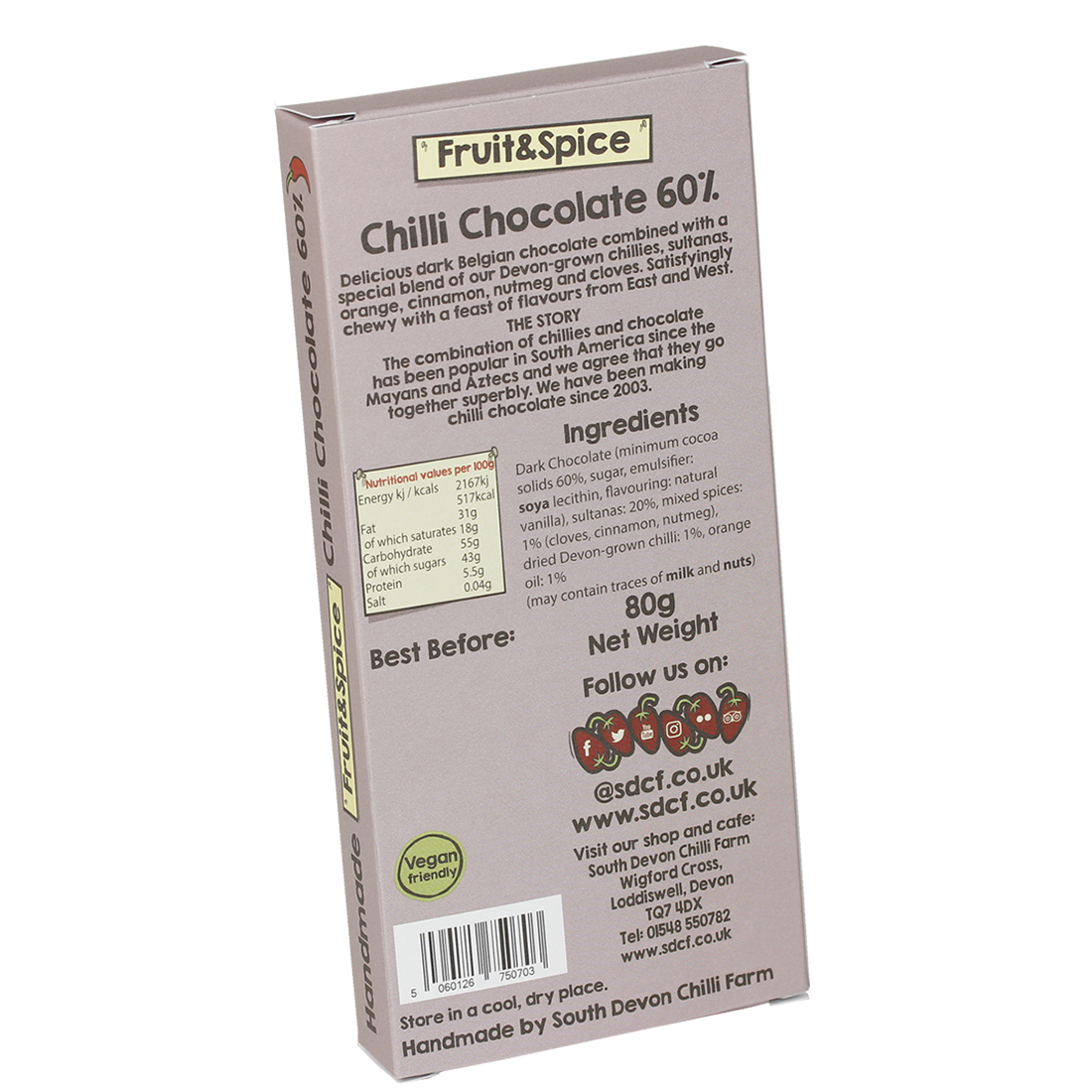 Fruit & Spice Chilli Chocolate (80g)