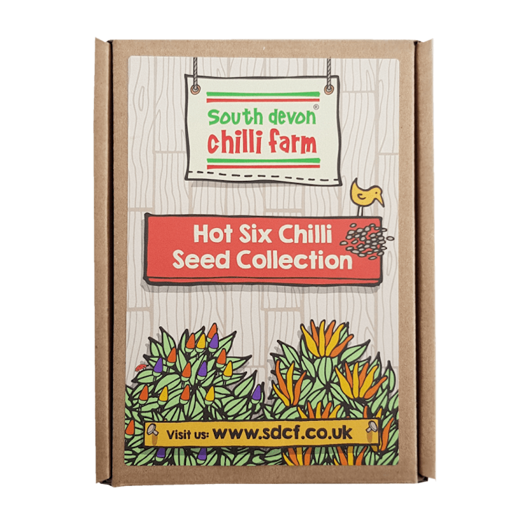 Hot Six Chilli Seed Gift Set in Box