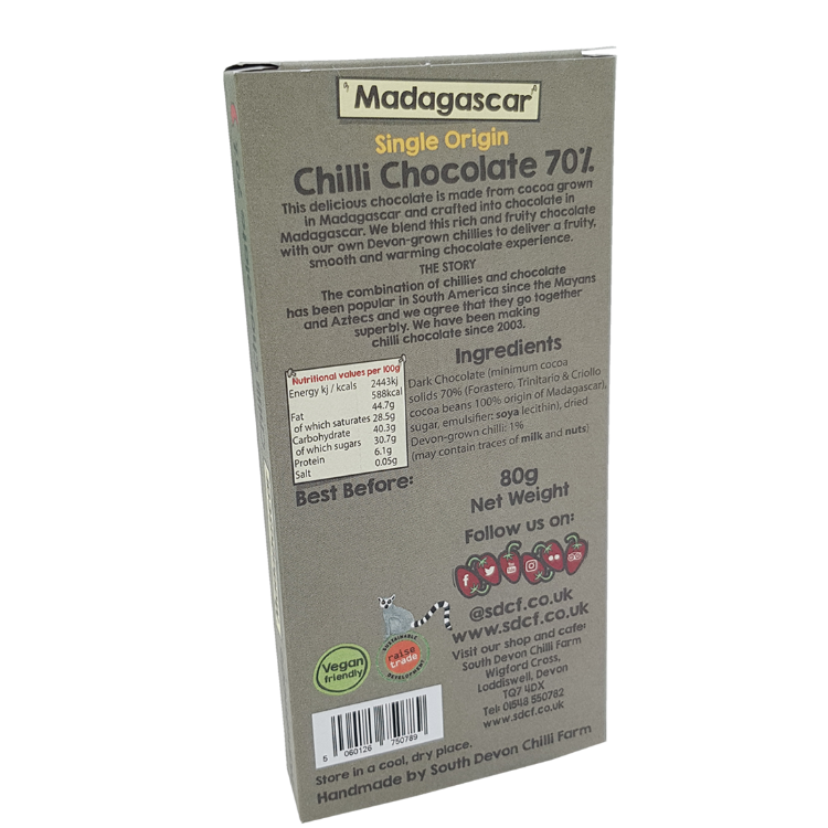 Madagascar Chilli Chocolate -  (80g)