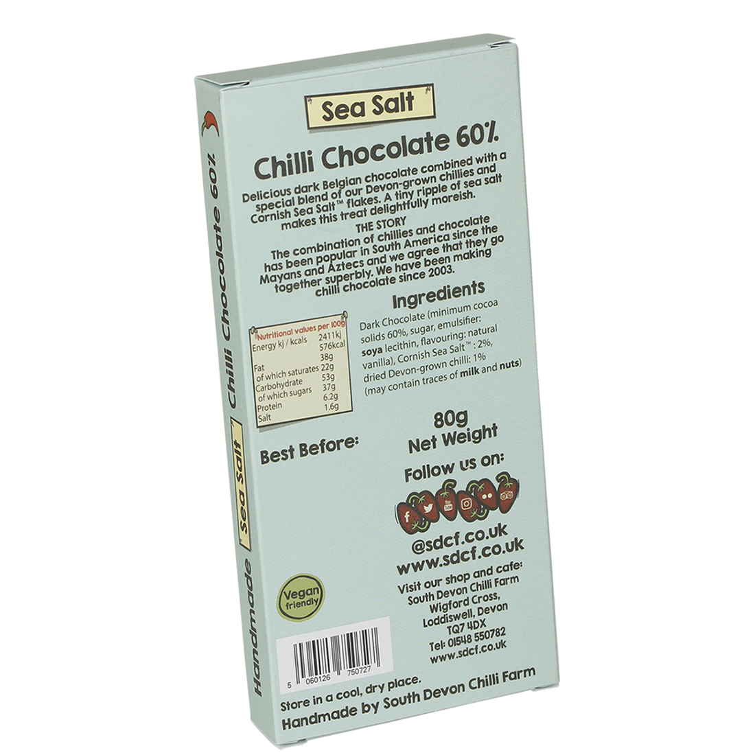 Sea Salt Chilli Chocolate (80g)
